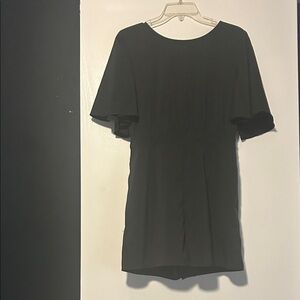 Black Open back romper